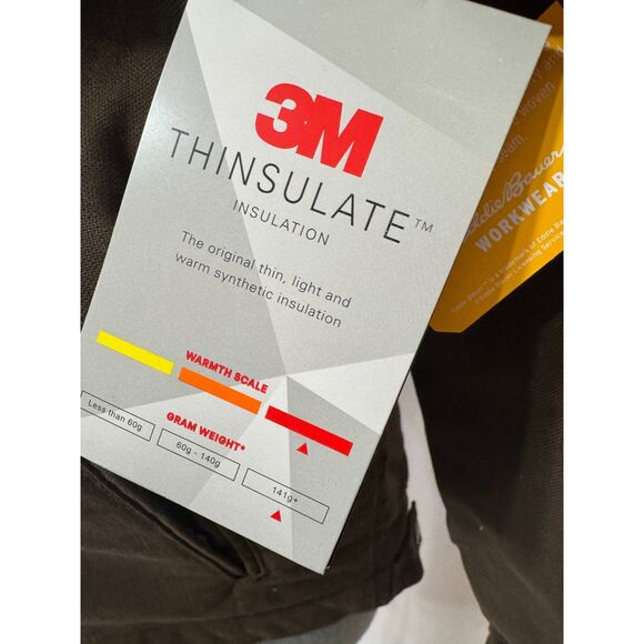 Eddie Bauer NWT Sz M Bark Men's Multi-pocket Berber Lined Workwear Jacket - Picture 6 of 14